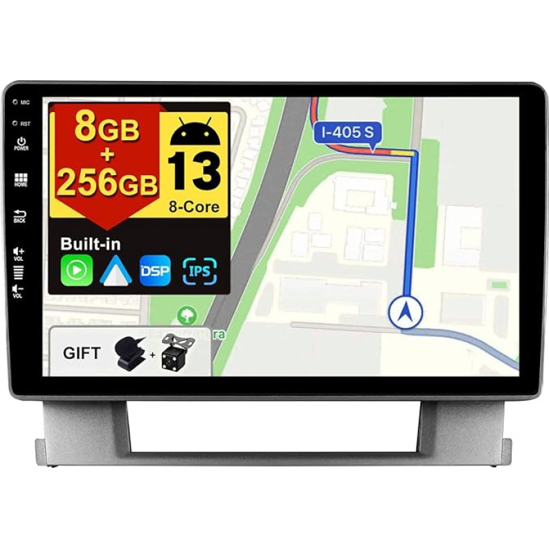 BXLIYER - [8G+256G, 8-Core] - Android 12 IPS Autoradio für Buick Excelle/Opel Astral (2010-2014) - Kabellos CarPlay/Android Auto - Kamera & MIC - 9 Zoll 2 Din - DAB Lenkradsteuerung Fast-Boot 360-CAM