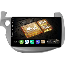 BXLIYER Android 12-6G + 128G IPS Car Radio Suitable for Honda Fit (2008-2013) - Built-in Carplay/Android Car/DSP - LED Camera + MIC - DAB Steering Wheel Control WiFi Fast Boot 360 Camera - 2 DIN 10.1