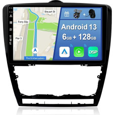 YUNTX [6GB + 128GB] Android 13 Car Radio for V.W Skoda Octavia (2010-2014)-[Integrated CarPlay/Android Car/DSP/GPS]-10.1 Inch IPS 2.5D Camera + MIC-DAB/Mirror Link/Bluetooth 5.0/360 Camera/Steering