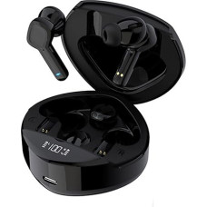 Bluetooth 5.3 Wireless Earbuds Headphones with Charging Case, IPX5 Waterproof Hi-Fi Stereo Earbuds with Microphone, Noise Cancellation, Touch Control Head with Deep Bass for Sports/Work (Black)