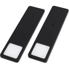 kalb Solid2 LED šviestuvų rinkinys, juodas, mechaninis jungiklis, 3 W (juodas, 2 vnt., neutralios baltos spalvos)