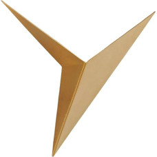 Triangle Shaped Iron LED Wall Light, Gold Wall Lamp, Industrial Wall Lamp, Indoor Wall Lamp, Modern Wall Lamp for Living Room, Bedroom, Bedside, Hotel, Bar (Warm Light)