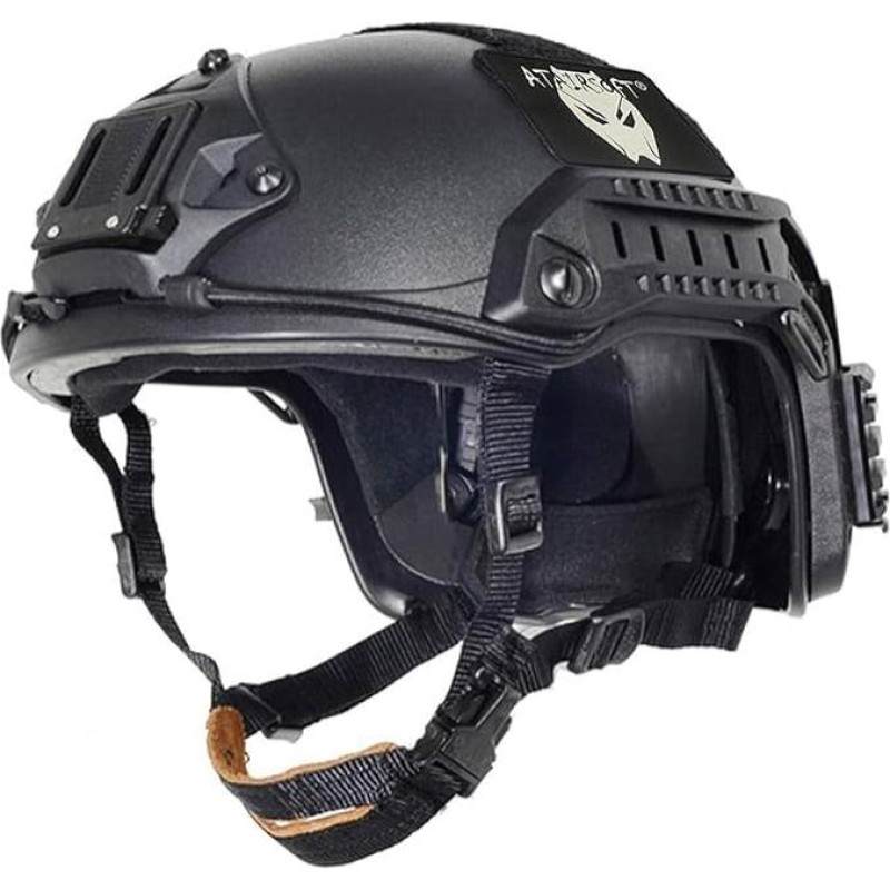 ATAIRSOFT Airsoft jūrinis šalmas, skirtas dažasvydžio sportui - reguliuojamas karinės lauko taktinės įrangos apsauginis šalmas, skirtas taktiniam mūšiui, kariuomenei, medžioklei