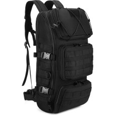 Molle kuprinė vyrų žygiai kuprinė taktinės kuprinė mokyklos kuprinė 900D nailono kelių kišenės kuprinė 45L vandeniui didelis Trekking kuprinė per petį krepšys vyrai berniukai - juoda