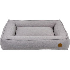 JACK AND VANILLA JV Hampton ortopedinis gultas šunims - patogus krepšys su apvadu jautrius sąnarius turintiems šunims - šviesiai pilkas, L, 100 x 70 cm