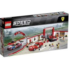 LEGO Speed Champions Ferrari galutinis garažas 75889 konstravimo rinkinys