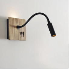 Sieninis šviestuvas su jungikliu Mediena