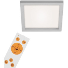 BRILONER - LED Ceiling Light with Remote Control, Adjustable from Warm White to Cold White, Dimmable, LED Lamp, Ceiling Light, Living Room Lamp, Bedroom Lamp, Kitchen Lamp, 29.5 x 29.5 x 6.7 cm, Matt