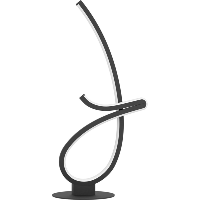 EGLO Cardoncito LED stalinis LED šviestuvas, naktinis šviestuvas, reguliuojamas dekoratyvinis stalinis šviestuvas, pagamintas iš juodos spalvos metalo, šiltos baltos - šaltos baltos spalvos, aukštis 46 cm