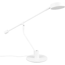 Trio Leuchten Manduro 549010131 LED stalinis stalinis šviestuvas metalinis matinės baltos spalvos su 6 vatų LED reguliuojamo apšvietimo reguliatoriumi