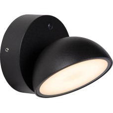 LUCIDE FINN - sieninis vidaus/ lauko šviestuvas - LED - 1 x 12 W 3000 K - IP54 - dienos/nakties jutiklis - juodas