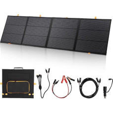 100 W/200 W sulankstoma monokristalinė saulės baterija su valdikliu, didelio našumo saulės įkroviklis su 23,5 % konversijos efektyvumu, lengvas, kompaktiškas ir atsparus oro sąlygoms, idealiai tinka naudoti lauke