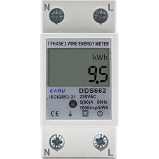 Energiezähler Stromzähler mit Hintergrundbeleuchtung DDS662 Elektrisches LCD Digital