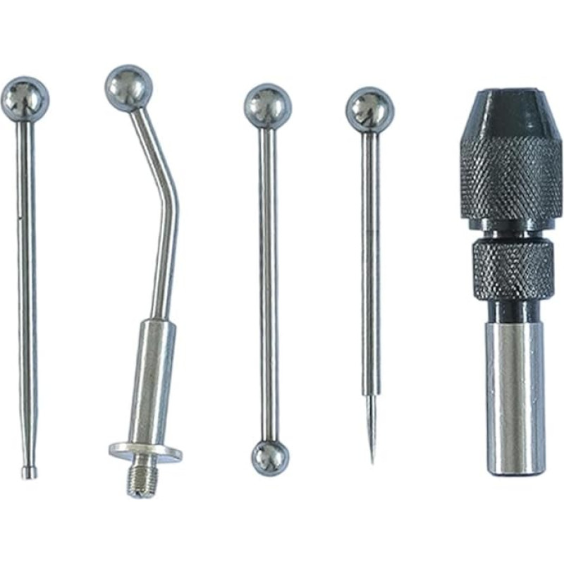 Oszillator- und Mittelfinder-Set, Bohrfutterhalter, Nadelspitze, Offsetanzeige, Halter, Fräsarbeiten, Kantensuchzentrum, 5 Stück