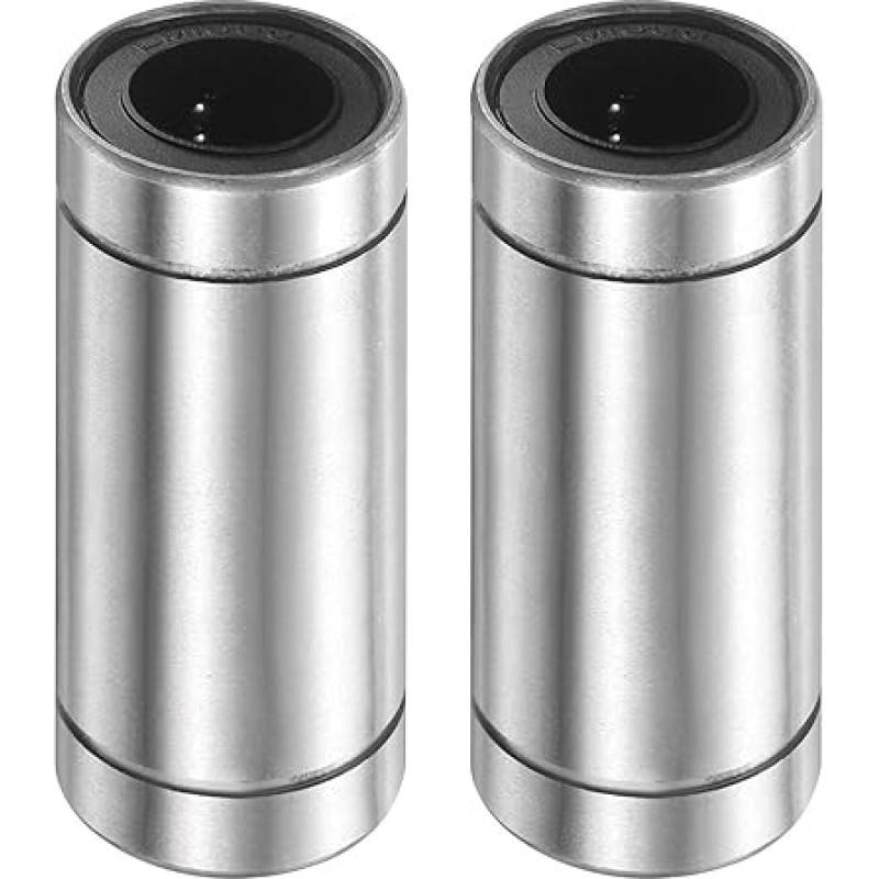išteklių žemėlapis LM16LUU Linearkugellager, 16 mm Bohrungsdurchmesser, 28 mm Außendurchmesser, 70 mm Länge, doppelseitige Gummidichtung, Linearbewegungslager für 3D-Drucker, CNC-Maschinen-Anwendungen