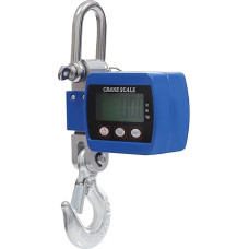 500 kg pakabinamos svarstyklės Kranų svarstyklės Pramoninės svarstyklės LCD ekranas Nešiojamos mini kranų svarstyklės 0,05 kg / 0,11 lbs / 0,5 N + 20 %, mėlynos, 22 x 8 x 5 cm