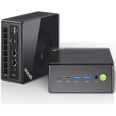 GMKtec AMD Ryzen 7 Gaming Mini PC 8845HS (8K/16T, iki 5.1GHz) K8 Plus 32GB DDR5 RAM 1TB SSD, mini kompiuteris Oculink/Dual NIC 2.5G/WiFi 6/BT5.2/HDMI 2.1/USB4/USB3.22 + USB2.02