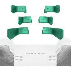 eXtremeRate 6 x Swift Paddles for Xbox One Elite & Elite Series 2/Series 2-Core Controller, Matt Interchangeable Replacement Metal Back Paddles Trigger Buttons Accessories Aqua Green