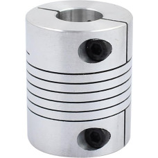 sourcingmap 14mm to 16mm Shaft Coupling 40mm Length 32mm Diameter Stepper Motor Coupler Aluminum Alloy Joint Connector for 3D Printer CNC Machine DIY Encoder