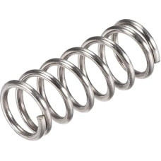 sourcing map 10pcs Silver 304 Stainless Steel Compression Spring 25mm OD 1.2mm Wire Size 13.75mm Compressed Length 25mm Free Length 30N Load Capacity