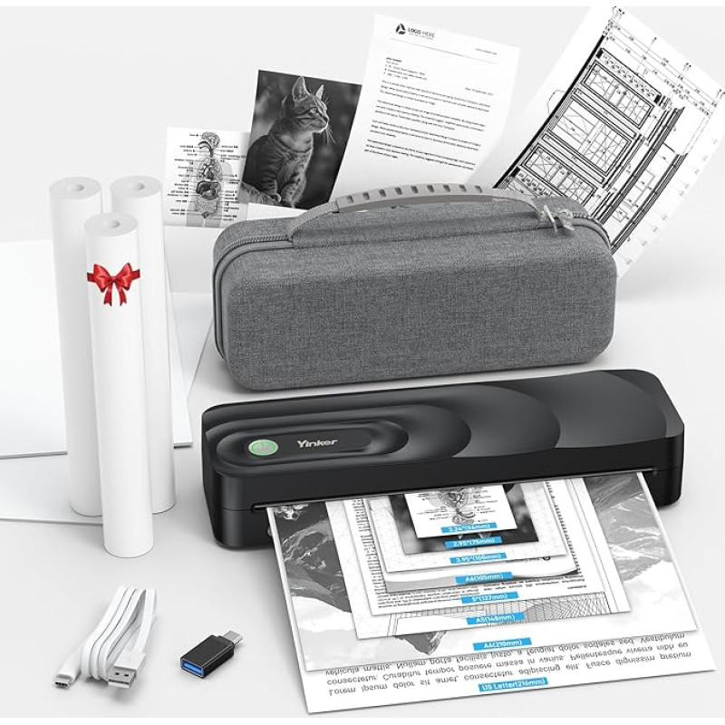 Nešiojamasis terminis spausdintuvas A4 