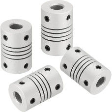 išteklių žemėlapis Lanksčios kupplungos, 6 mm bis 6 mm, Gelenkverbinder aus Aluminiumlegierung, lanksčios Wellenkupplungen, Motorkupplung für 3D-Drucker, CNC-Maschine, Motorführung, DIY-Encoder D16 x L 23 mm