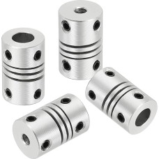 išteklių žemėlapis Lanksčios kupplungos, 3,17 mm bis 6 mm, Gelenkverbinder aus Aluminiumlegierung, lanksčios Wellenkupplungen, Motorkupplung für 3D-Drucker, CNC-Maschine, Motorführung, DIY-Encoder D12 x L 18