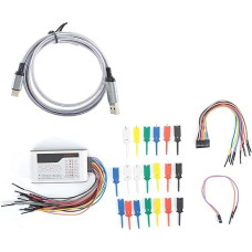 Digitaler Logikanalysator Professionelles Hochgeschwindwindigkeits-PWM-Ausgabetool mit 100 M Abtastrate und 16 Kanälen, einstellbarer Schwellenspannung für Elektronikingenieure