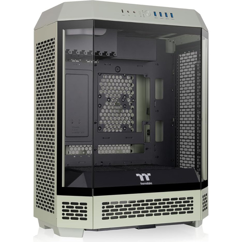 Thermaltake The Tower 600 Mid Tower korpusas | Paslėpta jungtis | Matcha Green