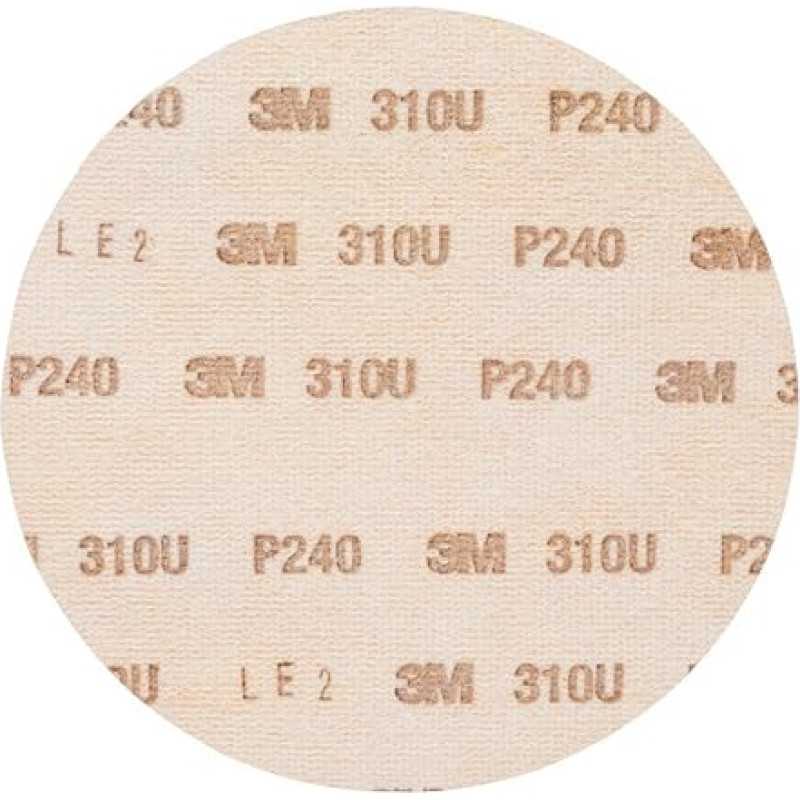 3M Hookit šlifavimo diskas 310U 150 mm P240 be skylučių 100 vnt.
