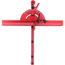 Precizinių įstrižinių matuoklių sistema staliniams pjūklams su ribotuvu, graviravimo įrankiu ir galiniu ribotuvu - įstrižinių pjūklų priedai, skirti S