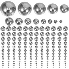 Ciieeo 700 Stück Präzisionskugeln aus Edelstahl: 2-10 mm für Maschinenteile und Bastelarbeiten - Kugellager für mechanische Reparaturen, DIY-Projekte und künstlerische Gestaltung