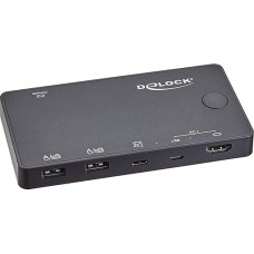 Delock 11477 HDMI / USB-C KVM Switch 4K 60Hz with USB 2