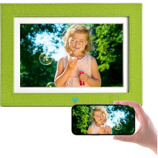 KODAK skaitmeninis nuotraukų rėmelis, WiFi skaitmeninis nuotraukų rėmelis, 8 colių su 32 GB atmintimi, odinis elektroninis nuotraukų rėmelis su 2K IPS jutikliniu ekranu, skaitmeninis nuotraukų rėmelis, kuriame dalijamasi nuotraukomis, vaizdo įrašais ir mu