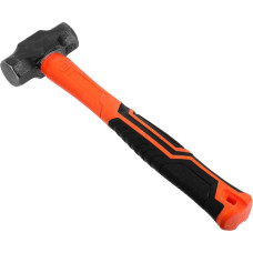 Operitacx Octagonal Carbon Steel Hammer Professional Hammer with Shock-Absorbing Handle for Demolition Tools Construction and Gardening as a Claw Hammer and Industrial Hammer