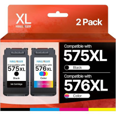 575XL 576XL PG-575XL CL-576XL Compatible with Canon Printer Cartridges 575 576 PIXMA TR4755i TS3750i Cartridges TS3550i TR4750i TS3551i TS3751i TR4751i TS3752i TR4756i (5 75 Black, 57 76 colour)