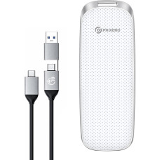 PHIXERO P10PRO išorinis nešiojamasis NVMe SSD 512 GB, iki 1050 MB/s, USB 3.2 Gen2, pridedamas 