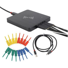 1 x USB-Logikanalysator, 16 Kanäle, Dual-Modus, 400 MHz, Abtastrate, 16 G, Abtasttiefenlogikanalysator für Protokoll-Decoder
