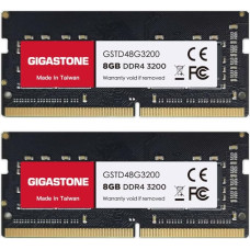 【DDR4 RAM tik nešiojamiesiems kompiuteriams】GIGASTONE 16GB rinkinys (2x8GB) DDR4 3200MHz (2933MHz arba 2666MHz) PC4-25600(PC4-23400/21300) CL22 1.2V SODIMM 260Pin Non-ECC Unbuffered Nešiojamųjų kompiuterių atminties atnaujinimas