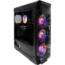 STGsivir Basic Gaming PC, Intel Core i5 up to 3.7GHz, AMD RX 550 4GB GDDR5, 16GB RAM, 512GB SSD, 600M WLAN, BT 5.0, RGB Fan x 2, W10H64, Gamer PC Computer Desktop