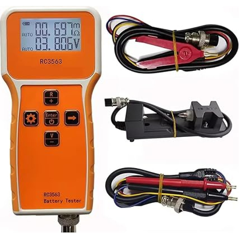 Kapazitätsmesser, Hochpräzises Batteriespannungs- und Innenwiderstandsmessrät for Trithium-, Lithium- und Eisenphosphat-Batterien (Ohmmeter)(4)