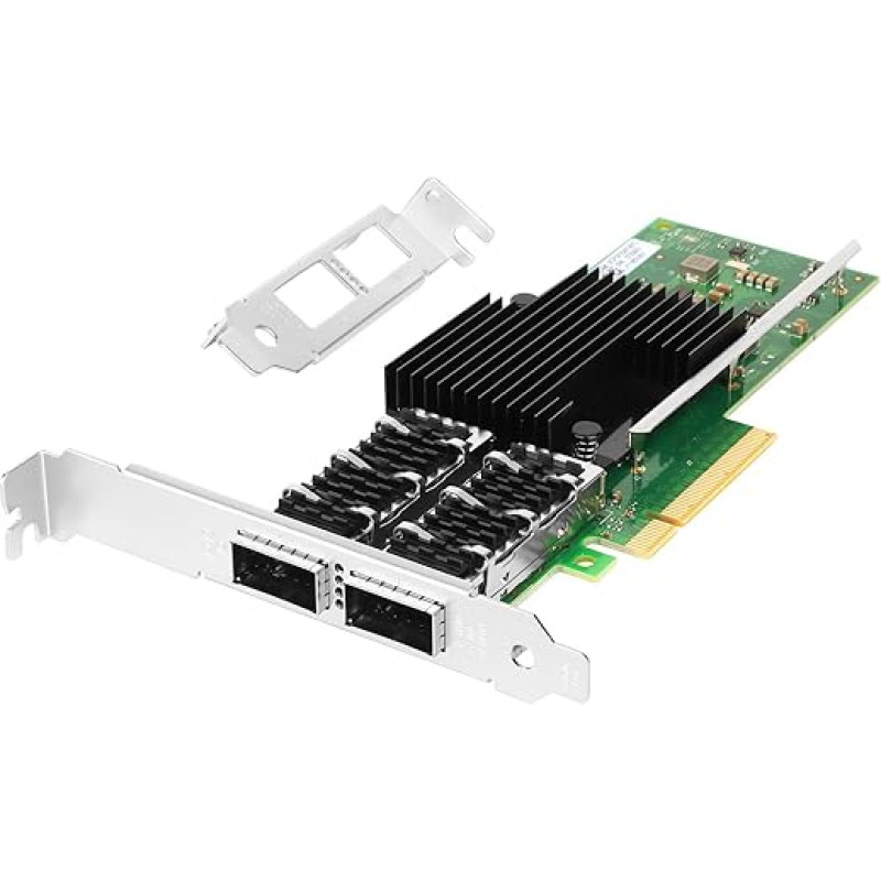 PCIe Ethernet tinklo kortelė Intel XL710-QDA2 XL710-BM2 mikroschemų rinkiniui PCIe 3.0 x8 40GB dviejų prievadų QSFP+ LAN kortelė, suderinama su Windows Server/Windows/Linux/VMware/ESX