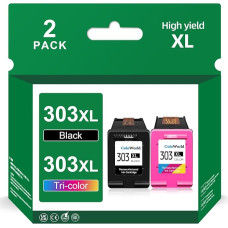 ColoWorld 303XL Druckerpatronen, für Hp 303 Druckerpatronen Multipack, Kompatibel für Hp Envy Inspire 7200e 7220e 7900e 7920e,für Envy Photo 6200 6230 7800,für Tango X Smart Drucker(2er-Pack)