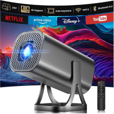 Mini projektorius 4K 1080P palaikymas, mini projektorius 22000L su 