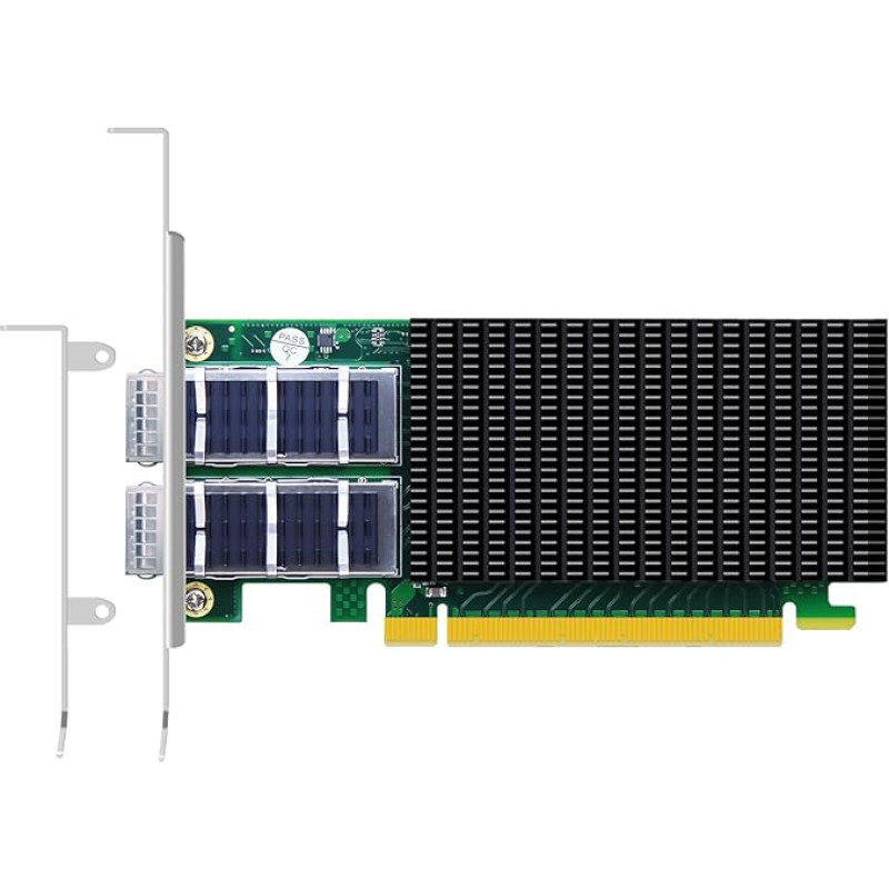 GLOTRENDS ST7338 2 prievadų 100Gb QSFP28 eterneto tinklo kortelė su 