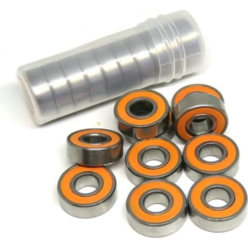 Hibridiniai keraminiai rutuliniai guoliai ABEC-7 S696C 2OS 6 x 15 x 5 mm, skirti žvejybos ritėms 696 SMR696 SMR696C RS 2RS(S6701C-2OS 12x18x4mm) Pakuotė 10 vnt.