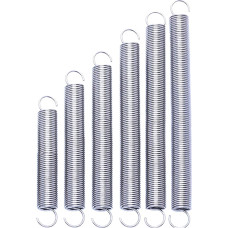 Zugfedern, 1 Stück, Drahtdurchmesser,5 mm, Außendurchmesser 15, Länge 40-300, Edelstahl-Spannungs-Doppelhakenfeder(300mm)