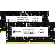 DDR5 RAM 32GB (2x16GB) 5600MHz SODIMM CL46 1.1V 262 kontaktų žaidimų atmintis nešiojamiesiems kompiuteriams
