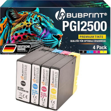 Bubprint 4 Printer Cartridges compatible for Canon PGI-2500XL black cyan magenta yellow Maxify MB4050 MB5050