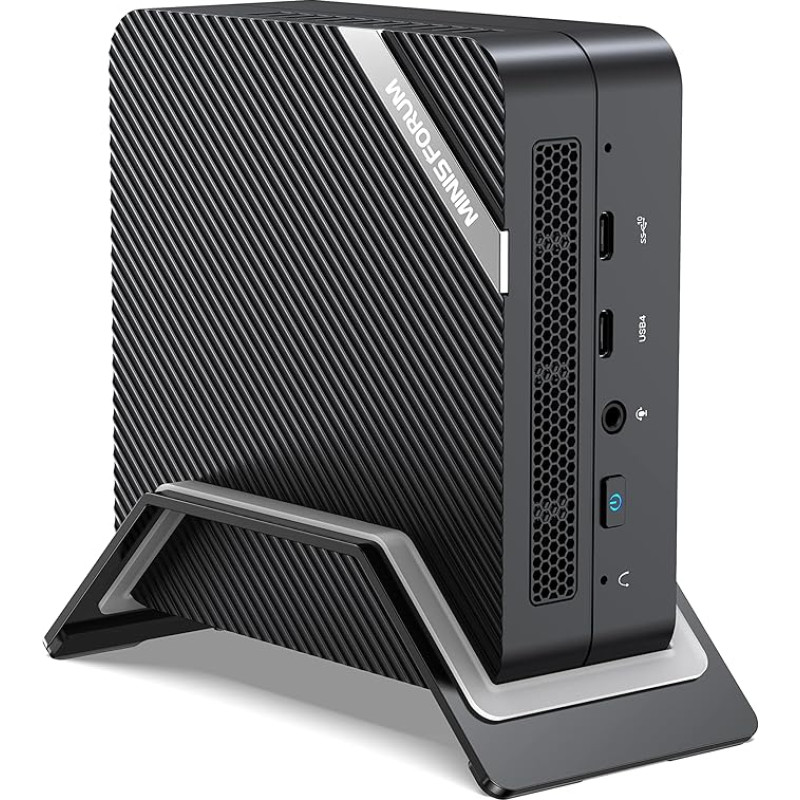 MINIS FORUM mini kompiuteris UM773 LITE, AMD Ryzen 7 7735HS 8 branduolių atnaujinamas 32GB DDR5/1TB SSD mini stalinis kompiuteris, BT, HDMI/USB4 prievadas